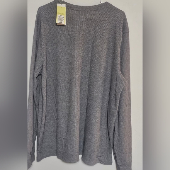 All in Motion Charcoal Long Sleeve Henley - Picture 2 of 4